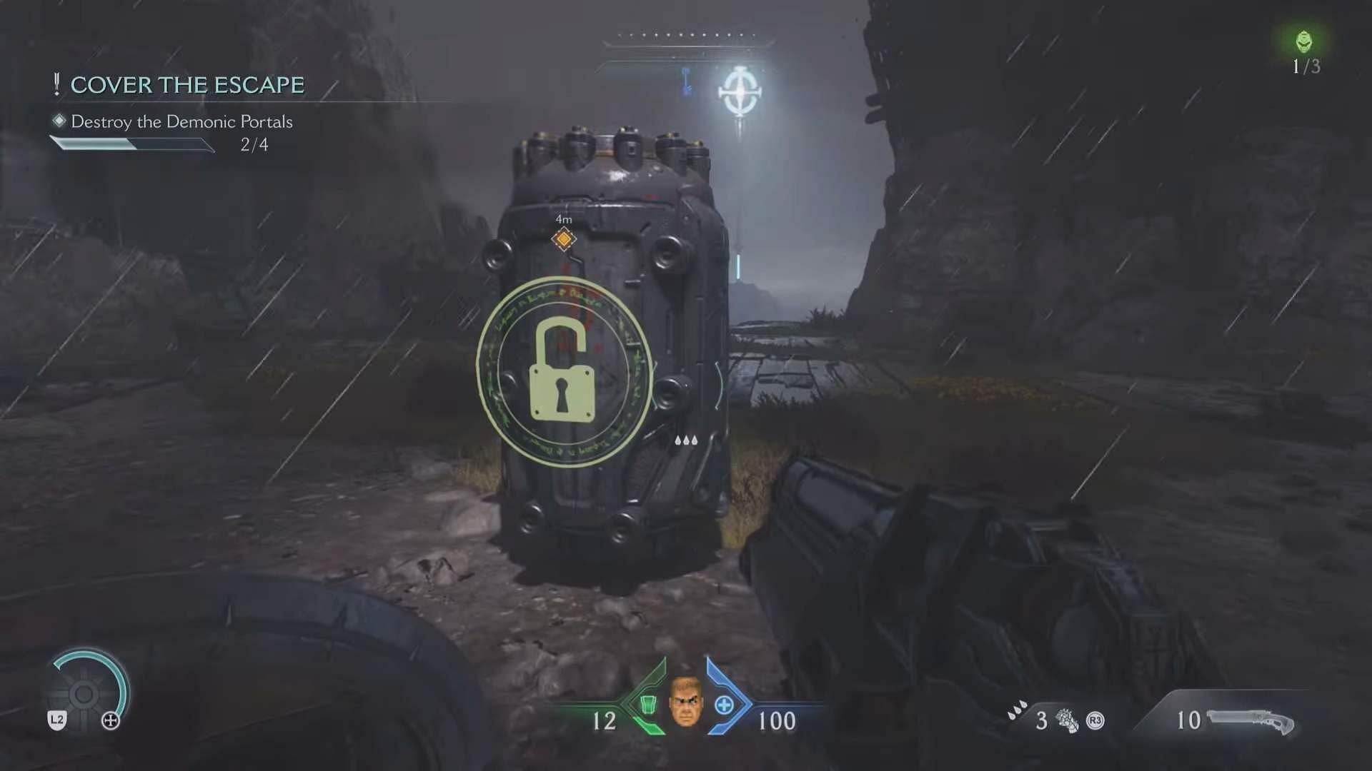 Interact with the weapon drop to get Rail Spike Shredder (Image via Bethesda Softworks)